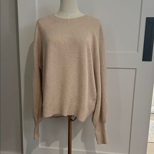Karen Kane Soft Beige Crew Neck Sweater